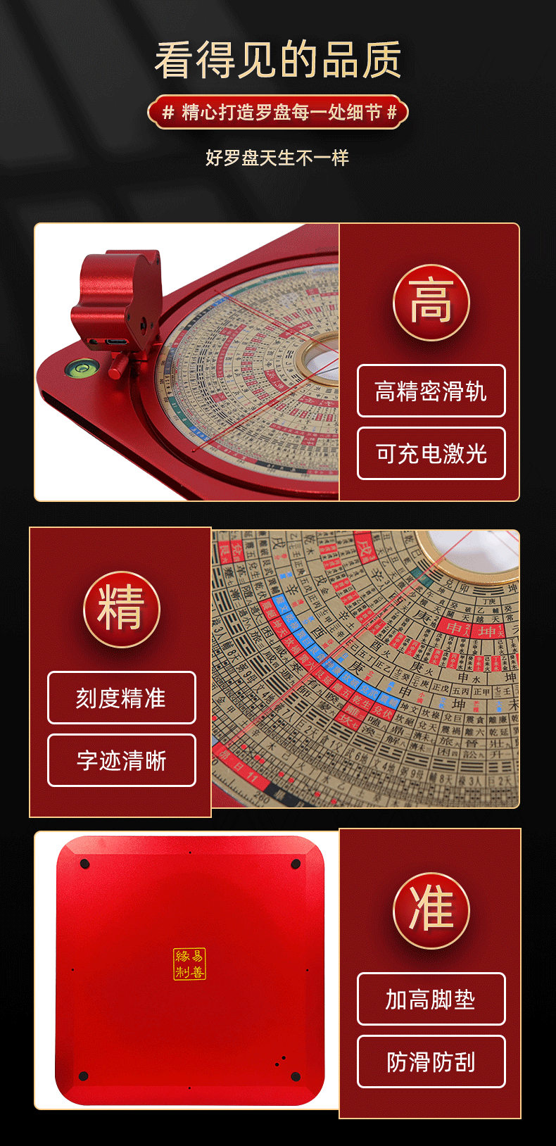 图片[5]-8寸激光罗盘25层综合盘360度旋转激光定位