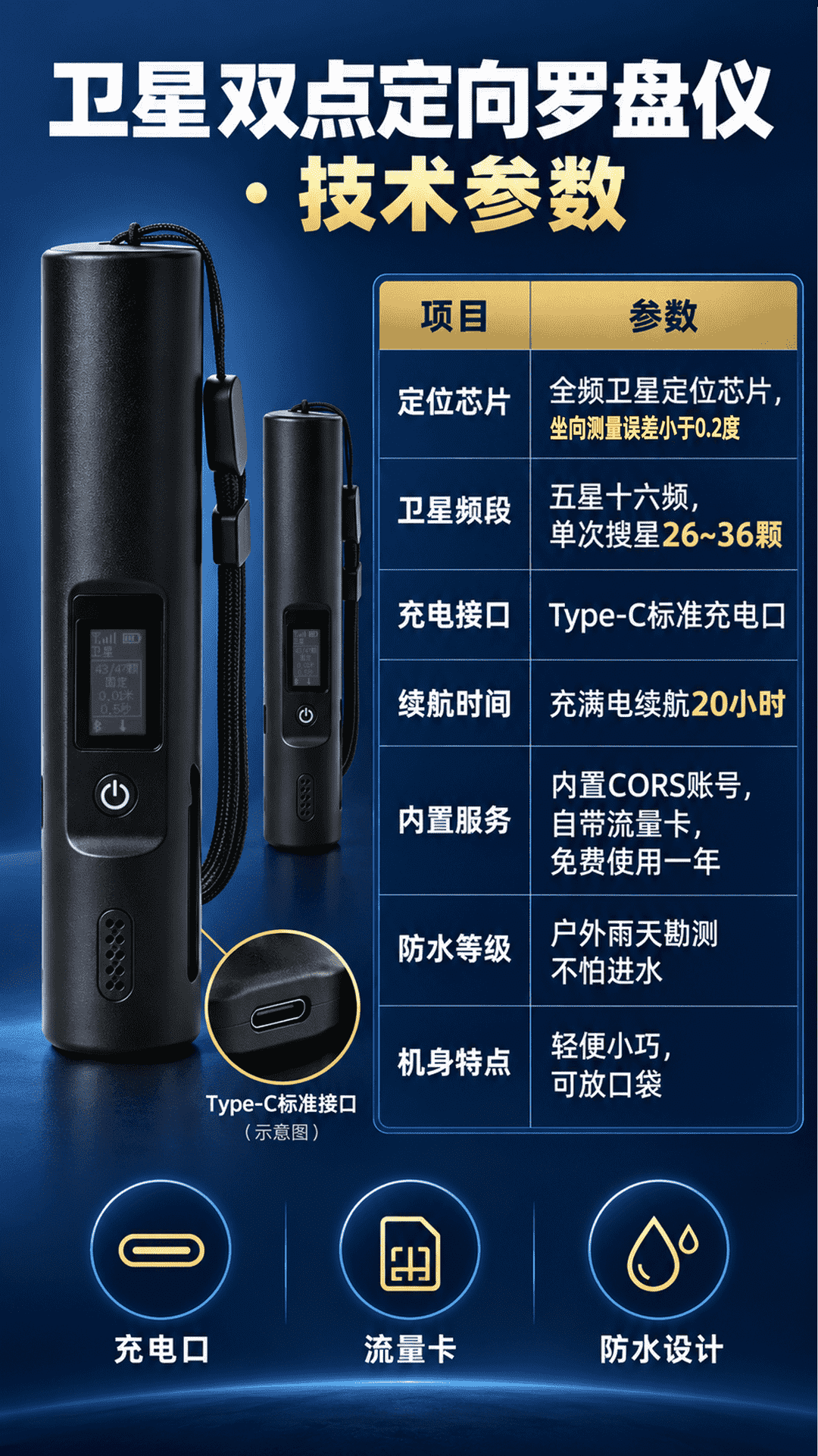 图片[8]-易善缘卫星罗盘防磁场干扰高精度专业双点定向罗盘仪智能电子罗盘